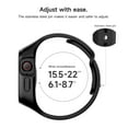 thumbnail image 4 of SURITCH Sport Band with Case for Apple Watch Ultra 2&1 49mm / iWatch Series 9/8/7/6/5/4/SE2/SE 45mm 44mm 41mm 40mm, Soft Silicone Shockproof Protective, Black, 4 of 8