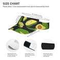 thumbnail image 3 of Kdxio Fresh Avocado Print Sun Visor Hat Golf Visor Adjustable Velcro Outdoor Sports Cap For Men Women, 3 of 7