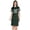Dark Green, variant on Educated Motivated Vaccinated T-Shirt Funny Pro Vaccine Boat Neck Dress