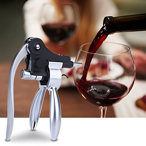 Cagogo under $5 2Pcs Wine Opener, Alloy Head Manual Bottle Opener, Zinc Alloy Wine Corkscrew, Ergonomic Grape Wine Opener, Professional Cork Remover, Kitchen Bar Accessories Tool