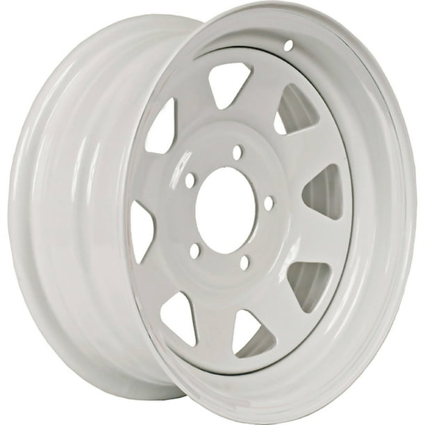 Loadstar Eight Spoke Steel Wheel (Rim), White without Stripes Walmart