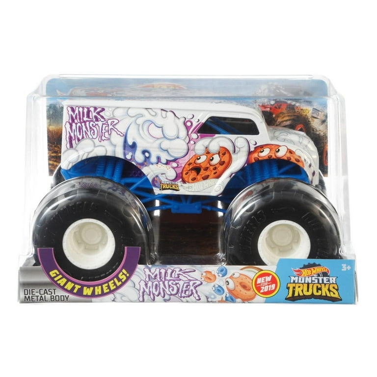 HotWheels Auto Affinity シリーズMILK TRUCK Hot Wheels Monster Trucks 1:24 Scale Milk Monster Vehicle