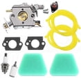 thumbnail image 1 of Chainsaw Carburetor For Partner 350 351 370 390 420 Mcculloch 333 335 338 Poulan 050 2055 2115 Primer Pump Spark Plug Carb Kit, 1 of 5