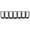 Black, variant on Xirurus 7Pcs Front Grille Grill Insert Cover Frame Trim Replacement For Jeep Compass 2011-2016 Chrome Silver Exterior Accessories
