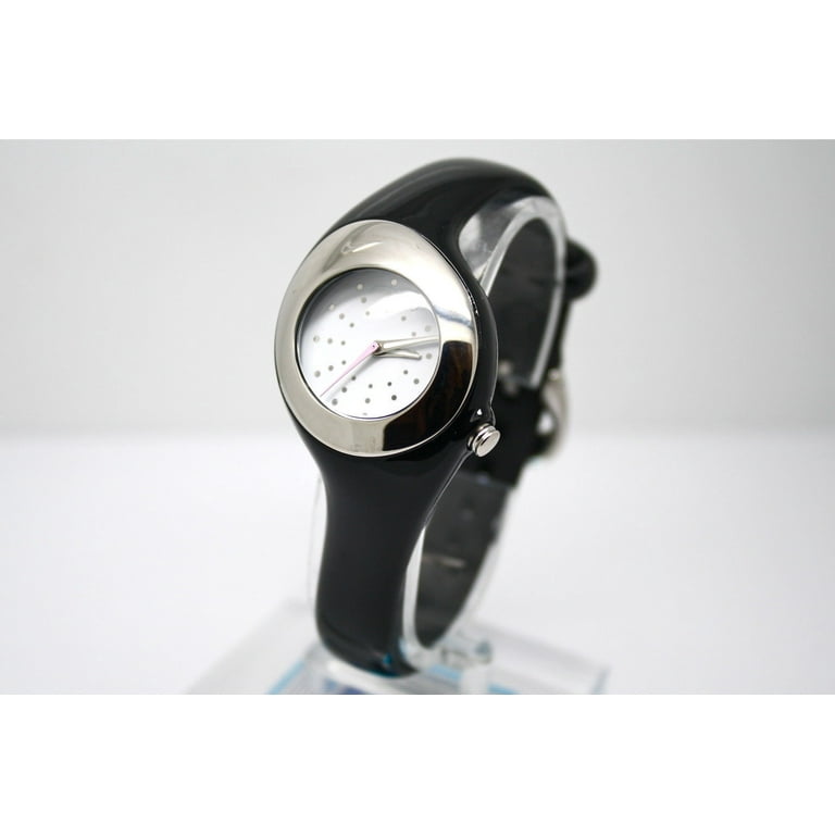 Triax Smooth Analog Sport Watch - Black/White, Seconds