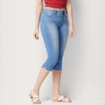 thumbnail image 2 of Women's Pants Casual Stretch Denim Calf Jeans Hight Jeans Stretch Length Waisted Slim Jeans Trousers, 2 of 5