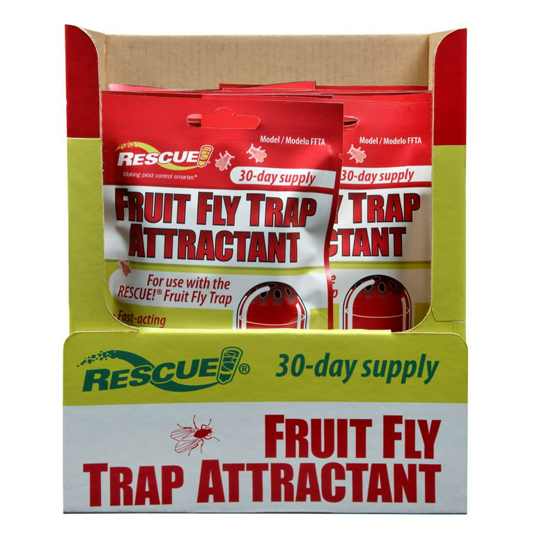 RESCUE! Fruit Fly Trap Bait Refill – 30 Day Supply – 2 Pack