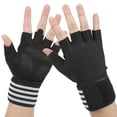 thumbnail image 3 of Guantes De Medio Dedo, Guantes De Ciclismo Antideslizantes Unisex Transpirables Para Actividades Al Aire Libre Cergrey M blanco, 3 of 8