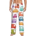 thumbnail image 1 of Balery Doodle Cars Pantalones de pijama para hombre, pijama ultraligero, pantalón de descanso-XX-Large, 1 of 6