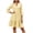 *Yellow, variant on VBVC Women's Gingham V Neck 3/4 Sleeve Mini Dress , Ladies' Ruffle Bell Sleeve Casual A Line Dress , Summer Casual Tiered Plaid Dress For Women,Black,S-2XL