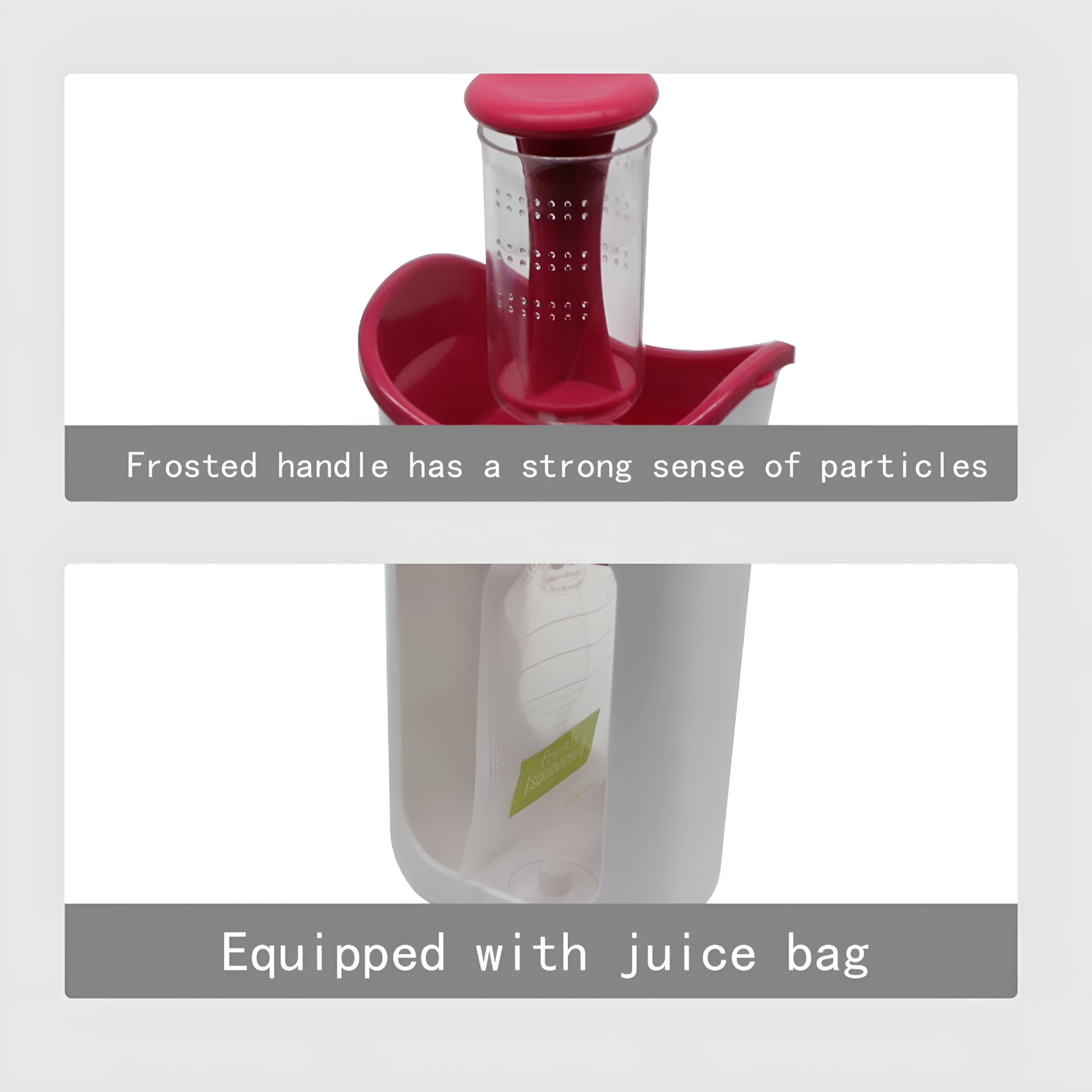 CURYMAY Baby Food Maker Puree Squeezer Station with 10 Reusable Storage Pouches-Manual Fruit Vegetable Blender for Homemade Baby Food-Portable, Dishwasher Safe, Non-Slip Base-Red/Blue