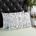 thumbnail image 4 of Grey Elegant Floral Spring Plant Watercolor Throw Pillow Cover, Pillowcase Protectors with Zipper, Breathable Decorative Lumbar Pillow Case Cover, Pillow Shams for Couch Sofa 12x20Inch, 4 of 7