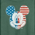 thumbnail image 3 of Disney - Americana - Mickey Face Stars And Stripes - Women's Lightweight French Terry Long Sleeve Shirt, 3 of 5