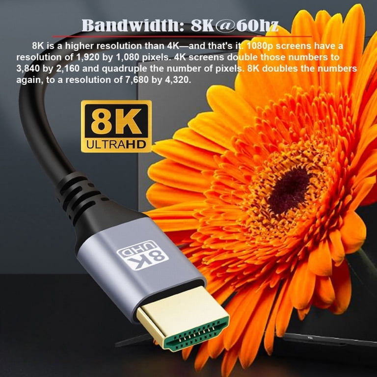 Xiwai Ultra Flexible HDMI Cable 4K - High Speed Super Flexible Cord For HDTV & Computer