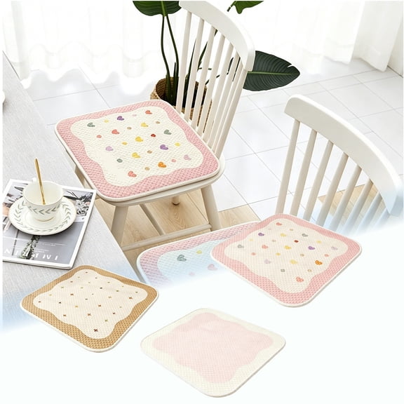 Summer Ice Silk Cooling Seat Cushion Honeycomb Breathable Non Slip Chair Pad Washable Cool Mat For Office Gaming Computer Swivel Car Dining Wheelchair Long Sitting Use