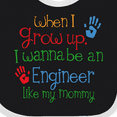 thumbnail image 4 of Inktastic Engineer Like Mommy Boys or Girls Baby Bib, 4 of 4