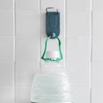 thumbnail image 2 of Wall Mounted Clothes Hanger Storage Rack Bathroom Self Adhesive Holder Two Layers Multifunction Organizer Punch Free, 2 of 9