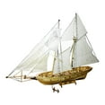 thumbnail image 4 of DIY Wood Boat Model Assemble Model Educational Unfinished Crafting Nautical Sail, 4 of 9