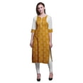 thumbnail image 1 of Bimba Robe Kurti Longue en Coton Imprimé Tunique Droite Robes pour Femmes Haut Indien-Moyen, 1 of 6