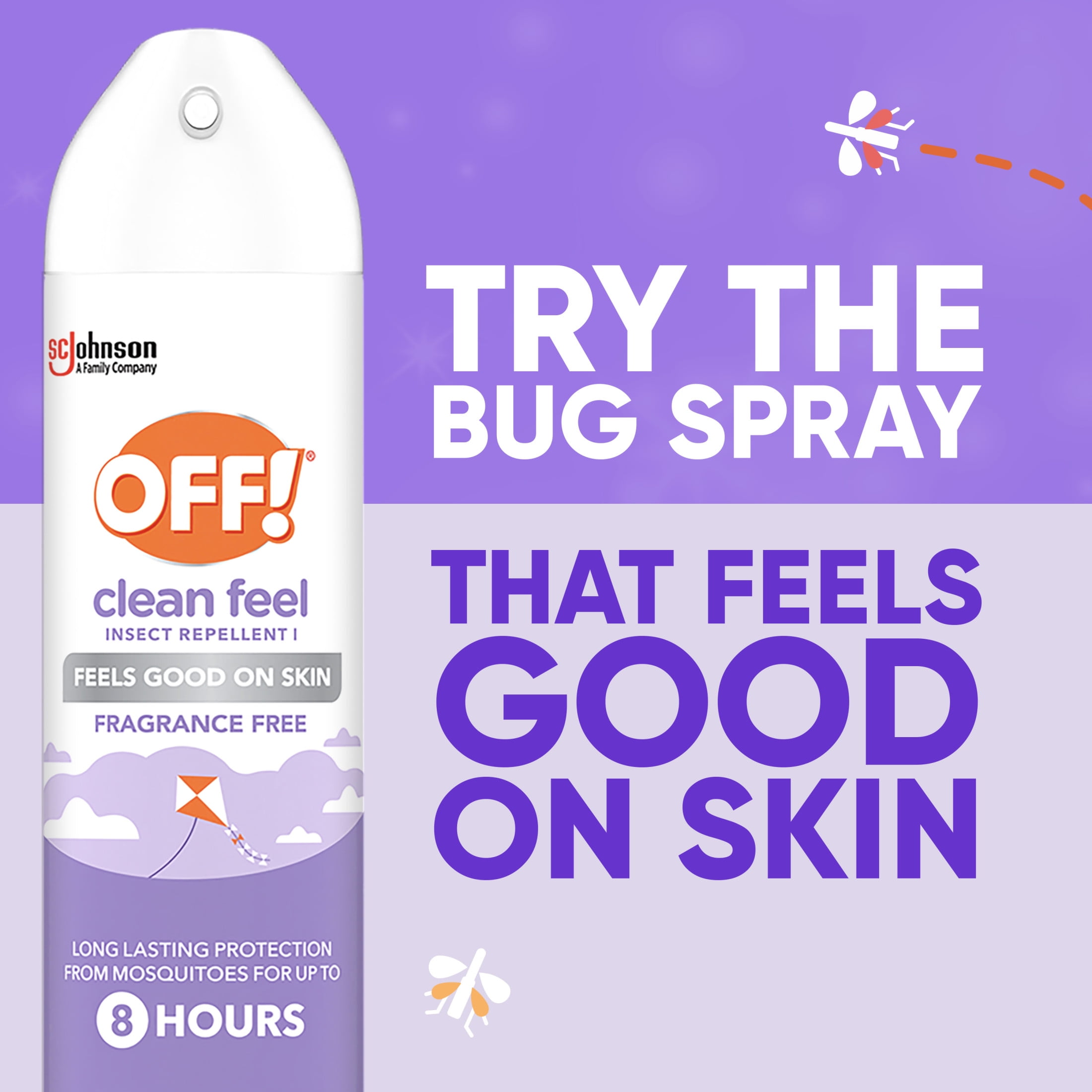 (3 pack) OFF! Clean Feel Insect Repellent Aerosol, Fragrance Free, Picaridin Bug Spray, 7.5 oz