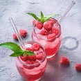 thumbnail image 2 of Djiypn Premium Borosilicate Glass Straws - Heat Resistant & Lipstick-Proof Design for Eco-Friendly Beverages - Ideal for Adults & Party Use, 2 of 9