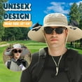 thumbnail image 3 of Outdoor Wide Brim Sun Hat with 2 Solar Fan Sun Bucket Hat for Men Women UPF 50+ Bucket Fishing & Beach Hat with Fan Built in, 3 of 9