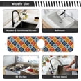 thumbnail image 7 of Retro Nautical Anchors Sink Splash Guard for Faucet 2 Packs Faucet Absorbent Mats, Summer Steering Wheels Faucet Handle Drip Catcher Quickly Drying Mat for Kitchen Counter Bathroom, 30"x5.5", 7 of 7