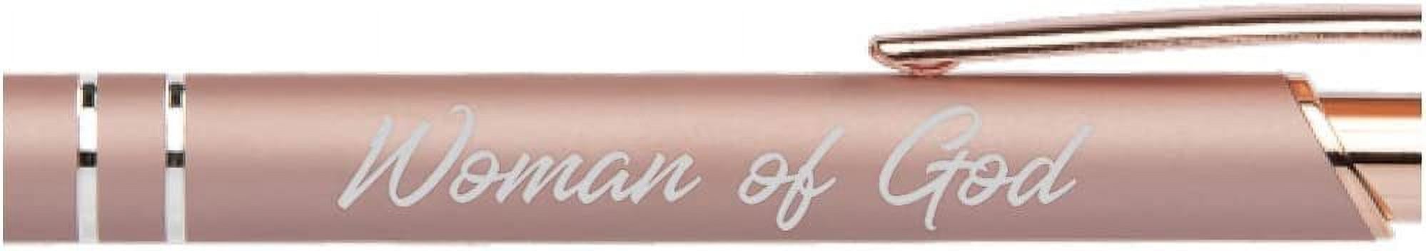 Sterling Gifts Rose Gold Woman of God Ballpoint Pen 12