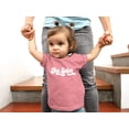thumbnail image 3 of Retro Big Sister Sibling Reveal Announcement Shirt for Baby and Toddler Girls Sibling Outfits Mauve Shirt, 3 of 3
