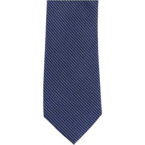 Calvin Klein Mens Glimmer Pinstripe Self-tied Necktie, Blue, One Size
