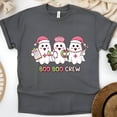 thumbnail image 1 of Boo Boo Crew Nurse Shirt | Cute Ghost Christmas Graphic Tee, Dark Heather, Size XL, 1 of 6