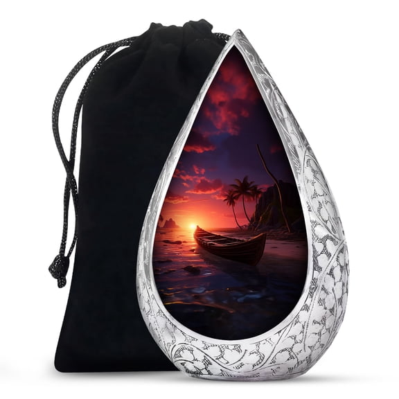 JAGSHASHI Cove - Cremation Urns For Human - Funeral Ashes Urn - Funeral Urns For Ashes Adult - Burial Urns - Large Urns For Human Ashes - Cremation Urn - 10 Inch - Large
