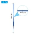 thumbnail image 2 of Uxcell 19cm Silicone Wrist Strap Lanyards, 10 Pcs Short Soft Lanyard Wristlet String Badge Lanyard, Blue, 2 of 6