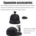 thumbnail image 4 of Wosthever Gorra de béisbol con protección solar, soporte para cámara de acción, correa transpirable y ajustable ancha Escalada, 4 of 6