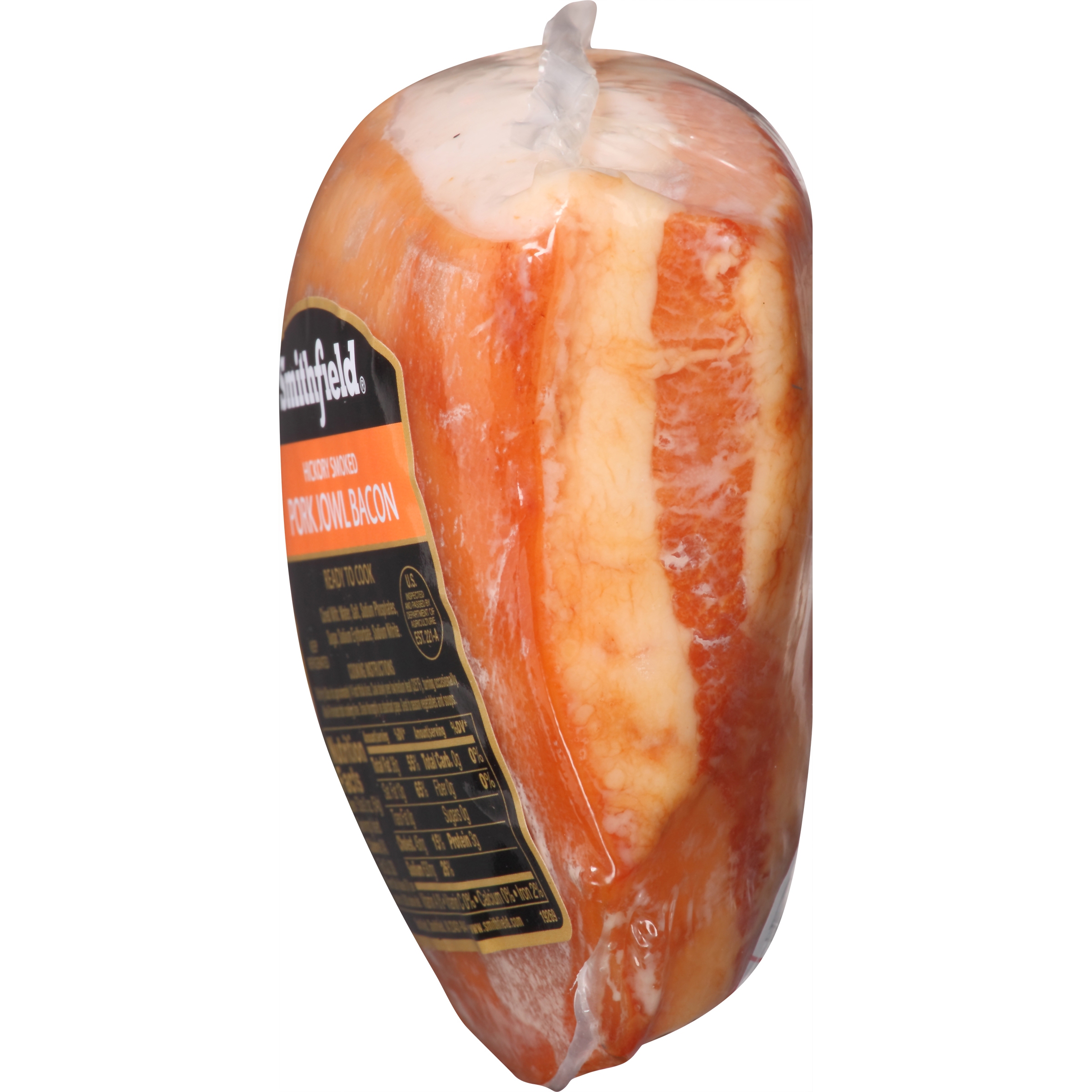 Smithfield Sliced Hickory Smoked Pork Jowl Bacon, 1 - 1.5 lbs - Walmart.com