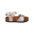 thumbnail image 2 of New Girl Betani Kitty-1 Floral PU Open Toe Ankle Strap Buckle Footbed Sandal, 2 of 5