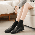 thumbnail image 4 of COOPLUS 8 Pairs Ruffle Socks for Women, Frilly Edge Quater Cute Socks for Daily Wear, 4 of 7