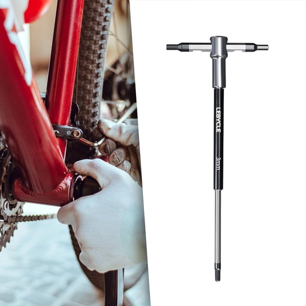 T Manejo de llave hexadecimal, herramienta de mano de llave Allen, liviano para varios trabajos mecánicos Herramienta de reparación de bicicletas de 3 mm