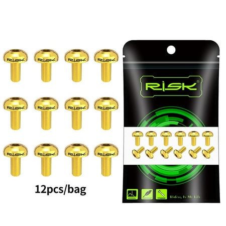 

Bicycle T25 Disc M5x10 Titanium Alloy Plum Brake Disc Disc Brake Fixing Screw