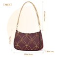 thumbnail image 3 of FORMRS Womens Shoulder Bag with Chain Strap Clutch Purse Cute Tote Handbag, Circular Gold Pattern, 3 of 7