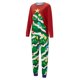 thumbnail image 3 of Pijamas navideños familiares a juego, conjunto de pijama con estampado de árbol de Navidad (camiseta y pantalón) para bebé/perro/perro/peluche)., 3 of 10