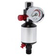 thumbnail image 3 of Peahefy Oil/Water Separator Air Pressure Regulator Female To Male Connection Aluminum Alloy Filtration Regulation Device BSPP 1/4in, 3 of 8