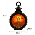 thumbnail image 6 of Happy date Pumpkin Lantern Halloween Portable Lantern Handheld Halloween Lamp Lantern Halloween LED Lantern Light Halloween Orange Candle Lantern Halloween Battery Operated Lantern, 6 of 6