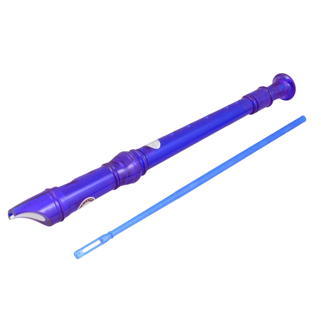 Royal Blue Plastic 6 Holes Musical Instrument Flute Recorder for