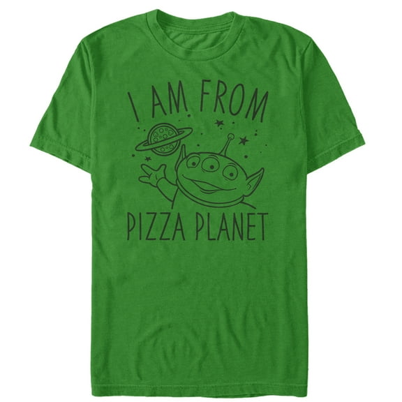 Men's Toy Story Come in Peace from Pizza Planet Graphic Tee Kelly Green 3X Large