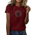 thumbnail image 2 of Xdegoge T Shirts for Women Graphic Under 10 Short Sleeve Crewneck Shirts Floral Summer Casual Tops Tunic Loose Fit Tees Soft Comfy Blouses Cancel Membership Same Day Delivery, 2 of 5