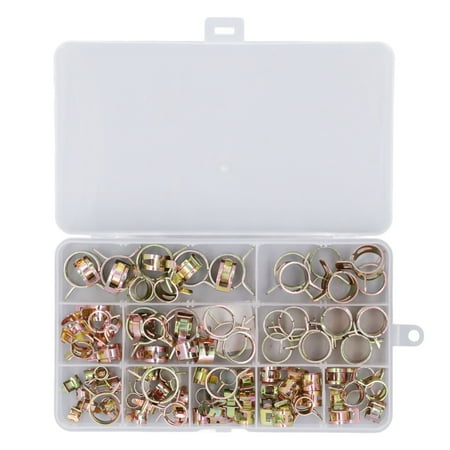 

Fuel Line Clamp Galvanized 6-17mm Spring Band Type Clip With Storage Box For Pipe