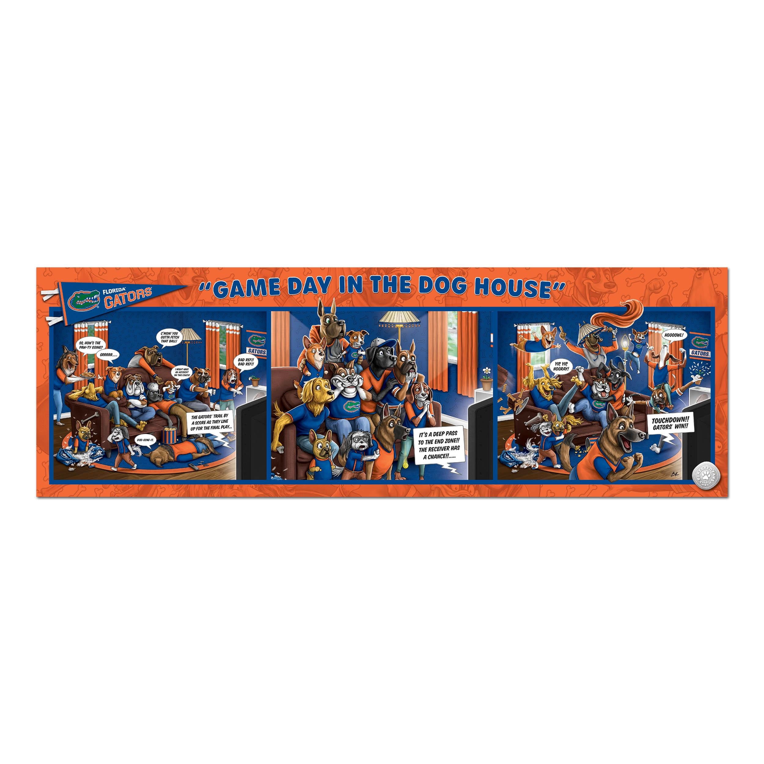 YouTheFan NCAA Florida Gators Purebred Fans Gameday in the Dog House 1000PC Puzzle