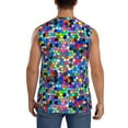 thumbnail image 4 of Disketp Colorful Tie Dye Stained Glass 2 Sleeveless Tshirts For Men, Muscle Shirts For Men Dry Fit Tank Top-X-Large, 4 of 8