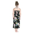 thumbnail image 2 of Girl Hawaiian Halter Dress in Hibiscus Black Size 12, 2 of 5